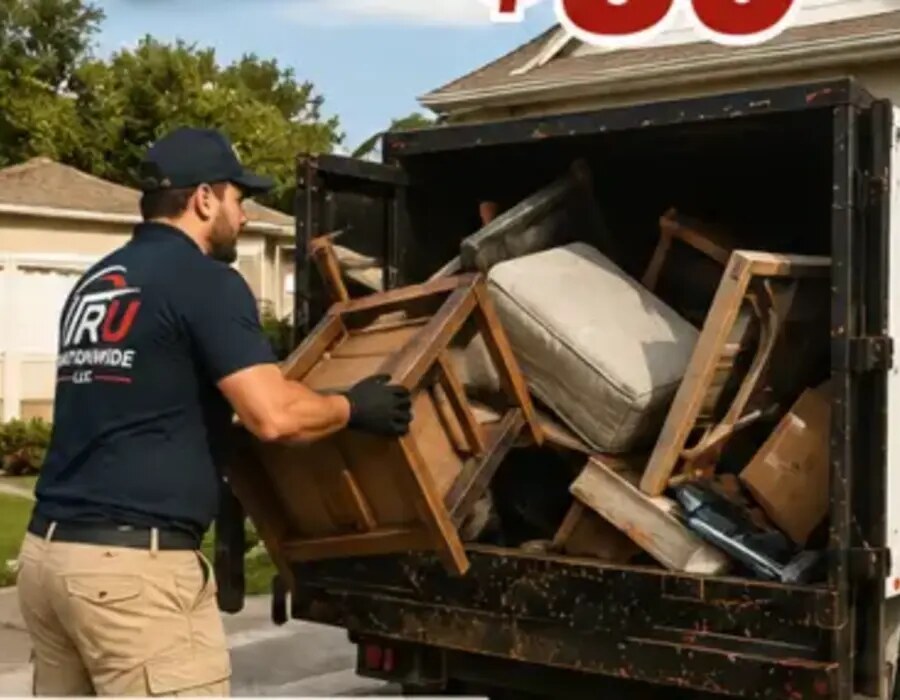 Tru Nationwide team completing a furniture cleanout